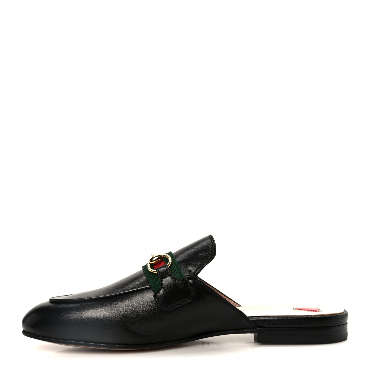 Gucci Malaga Kid Web Womens Princetown Slippers 37 Black 1 of 10