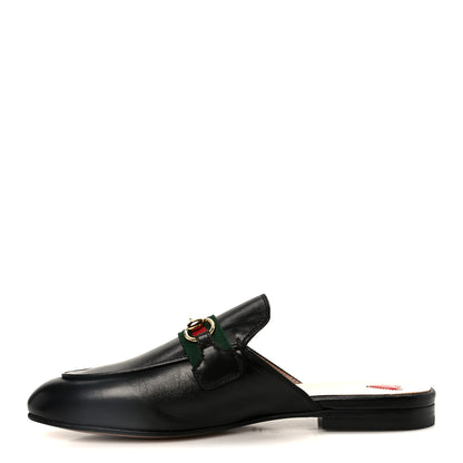 Gucci Malaga Kid Web Womens Princetown Slippers 37 Black 1 of 10