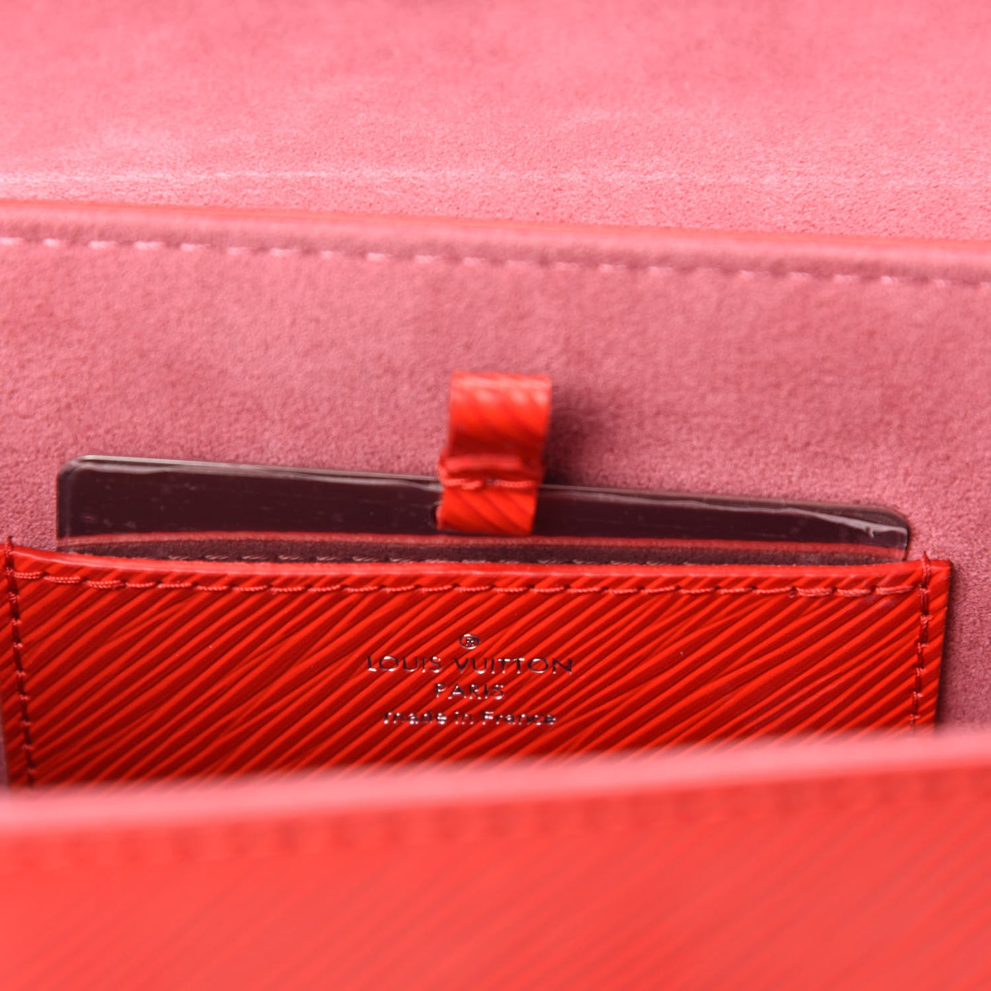 Epi Twist Shoulder Bag MM Coquelicot