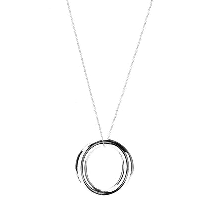 Tiffany Sterling Silver Large Elsa Peretti Sevillana Pendant Necklace 1 of 5