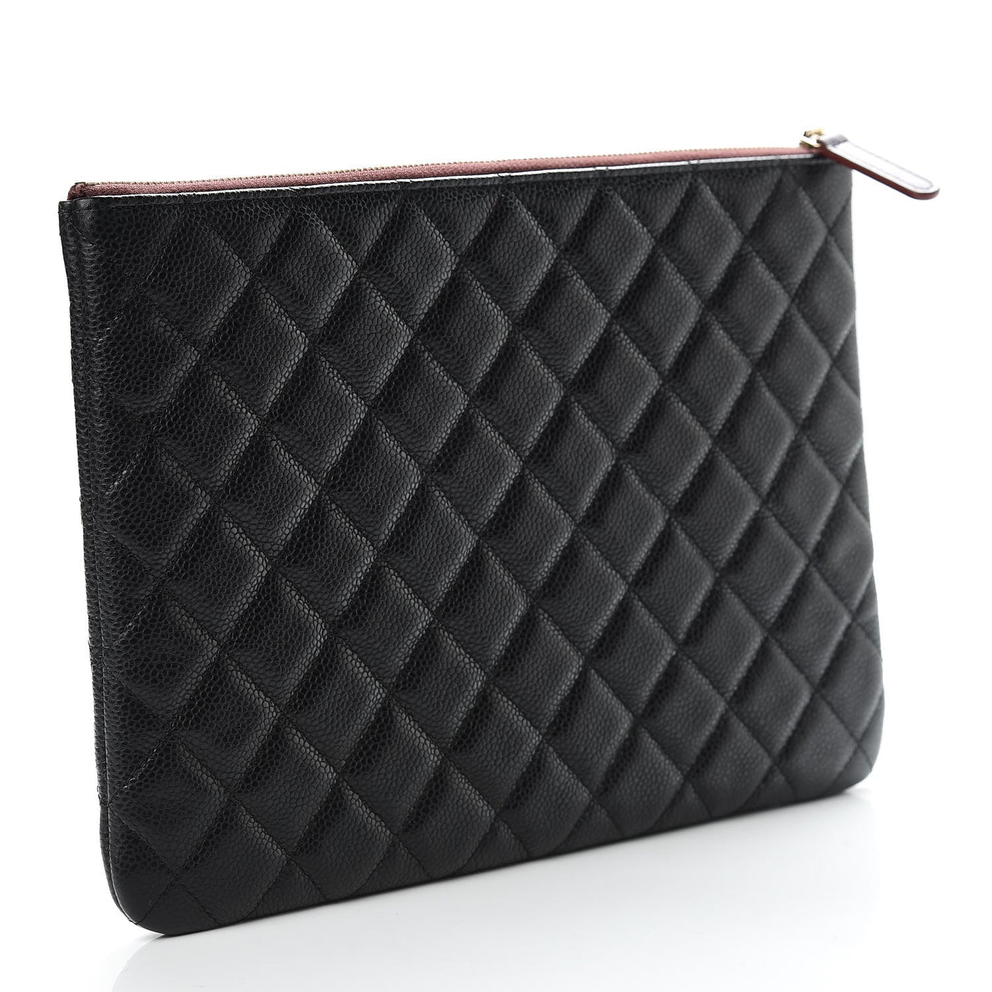 Caviar Quilted Medium Cosmetic Case Black