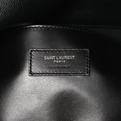 Saint Laurent Grain De Poudre Medium West Hollywood Monogram Fold-Over Black 7 of 10