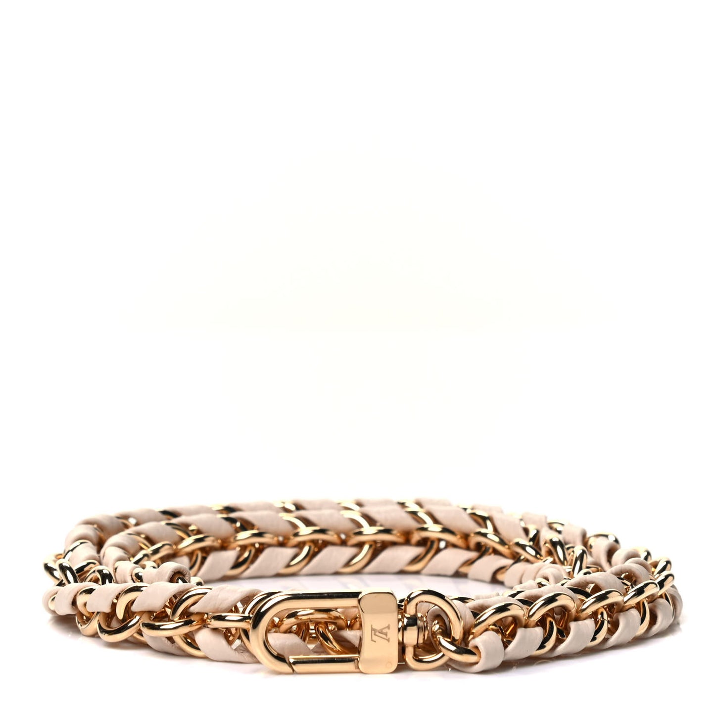 Calfskin Multi Pochette Chain Shoulder Strap Cream Gold