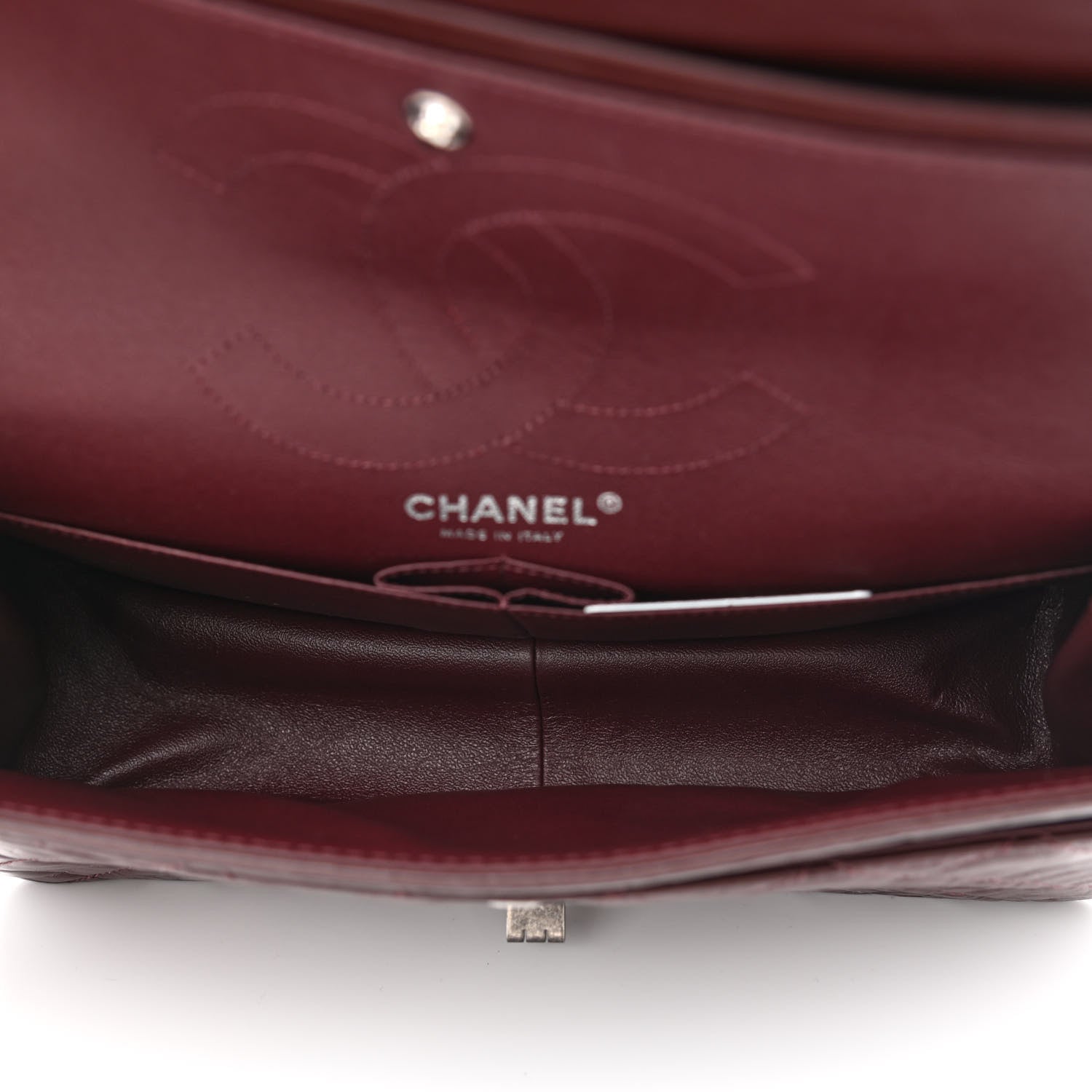 Chanel Aged Calfskin Quilted 2.55 Reissue 226 Flap Dark Burgundy 5 of 12