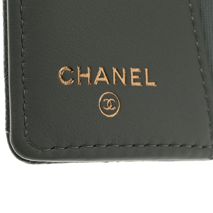 Chanel Caviar Quilted Classic 4 Key Holder Wallet Grey 6 of 9