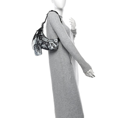 Balenciaga Agneau Arena Graffiti Le Cagole Shoulder Bag XS Black 2 of 13