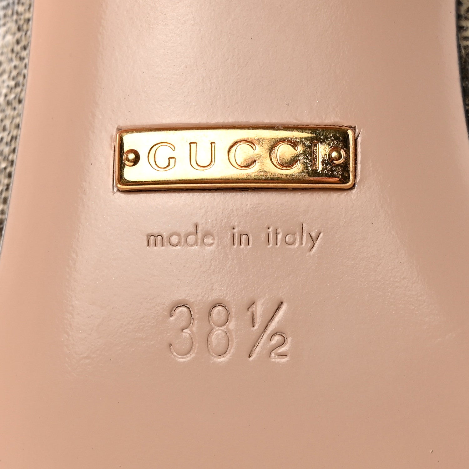 Gucci GG Supreme Monogram Malaga Kid Blondie 55mm Ankle Boots 38.5 Beige Ebony New Acero 6 of 16