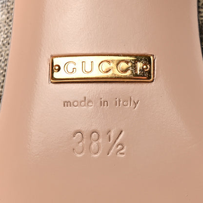 Gucci GG Supreme Monogram Malaga Kid Blondie 55mm Ankle Boots 38.5 Beige Ebony New Acero 6 of 16