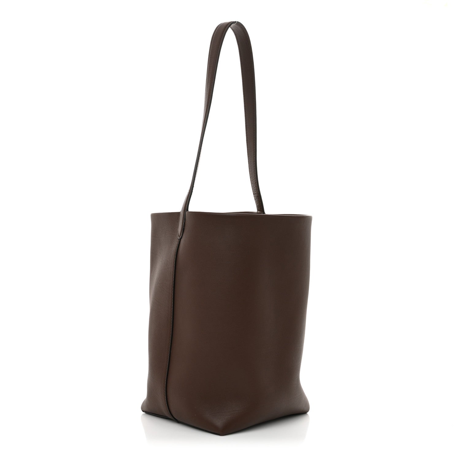 The Row Calfskin Medium N/S Park Tote Chocolate 1655785 – FASHIONPHILE