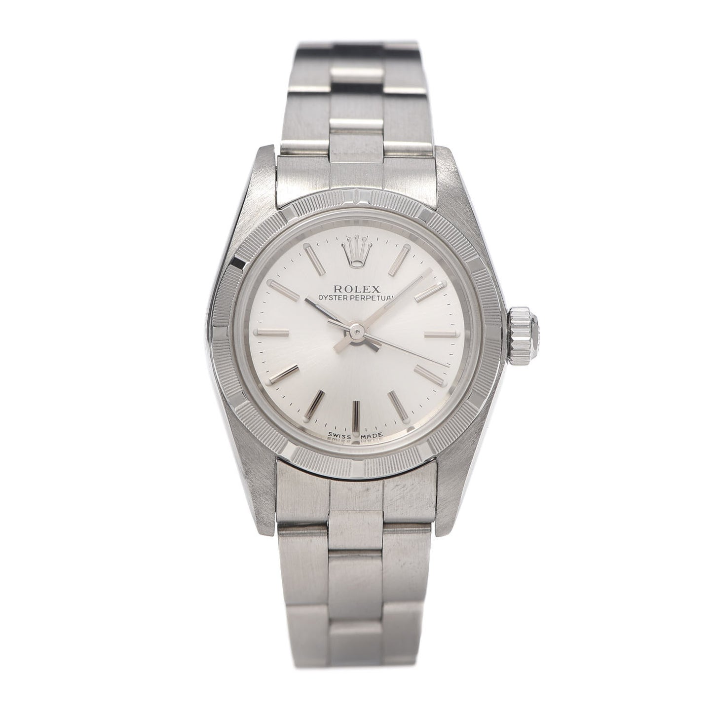 Stainless Steel 26mm Oyster Perpetual Watch Silver 76030