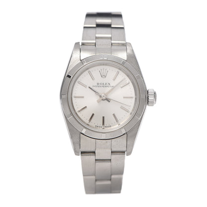 Rolex Stainless Steel 26mm Oyster Perpetual Watch Silver 76030 1 of 6