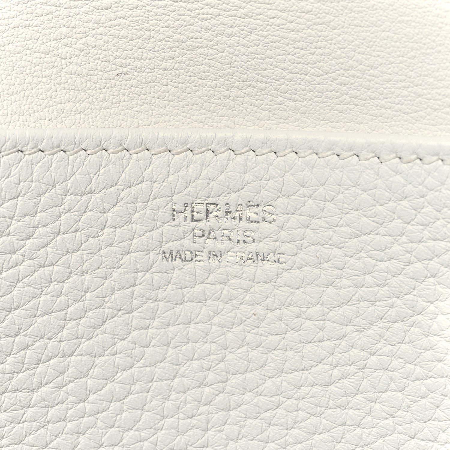 Hermes Taurillon Clemence Halzan 31 GM Craie 5 of 9
