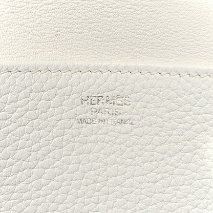 Hermes Taurillon Clemence Halzan 31 GM Craie 5 of 9