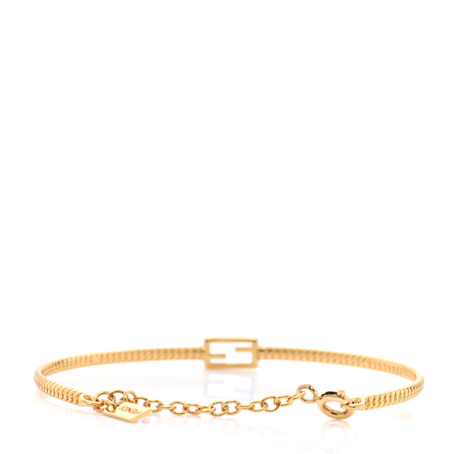 Fendi Metal Baguette Bracelet Gold 3 of 7
