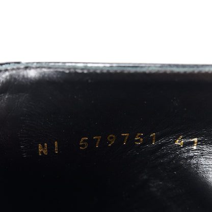 Saint Laurent Patent Calfskin Joan Ankle Boots 41 Black 8 of 8