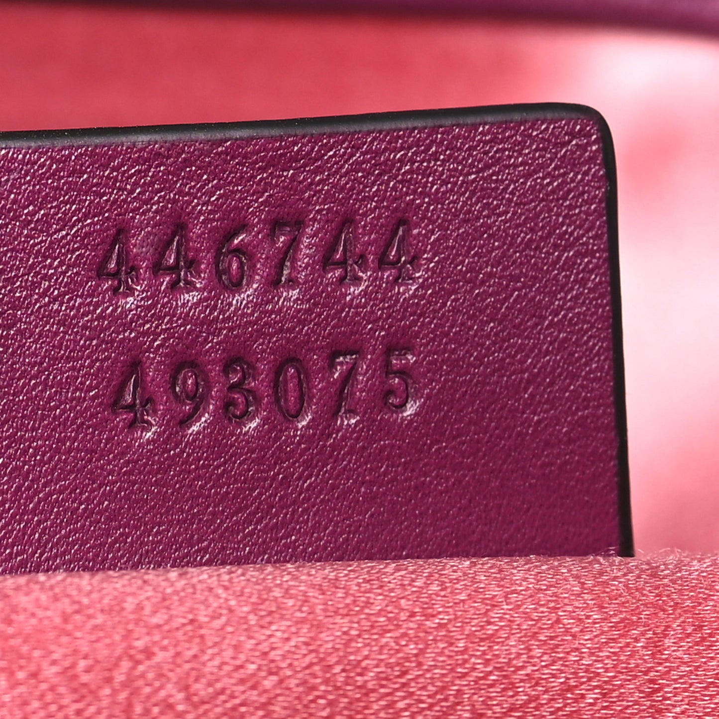 Velvet Matelasse Mini GG Marmont Shoulder Bag Fuchsia Violet Cyclamen