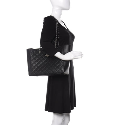 Chanel Caviar Quilted Large CC Box Shopping Tote Black 3 of 17