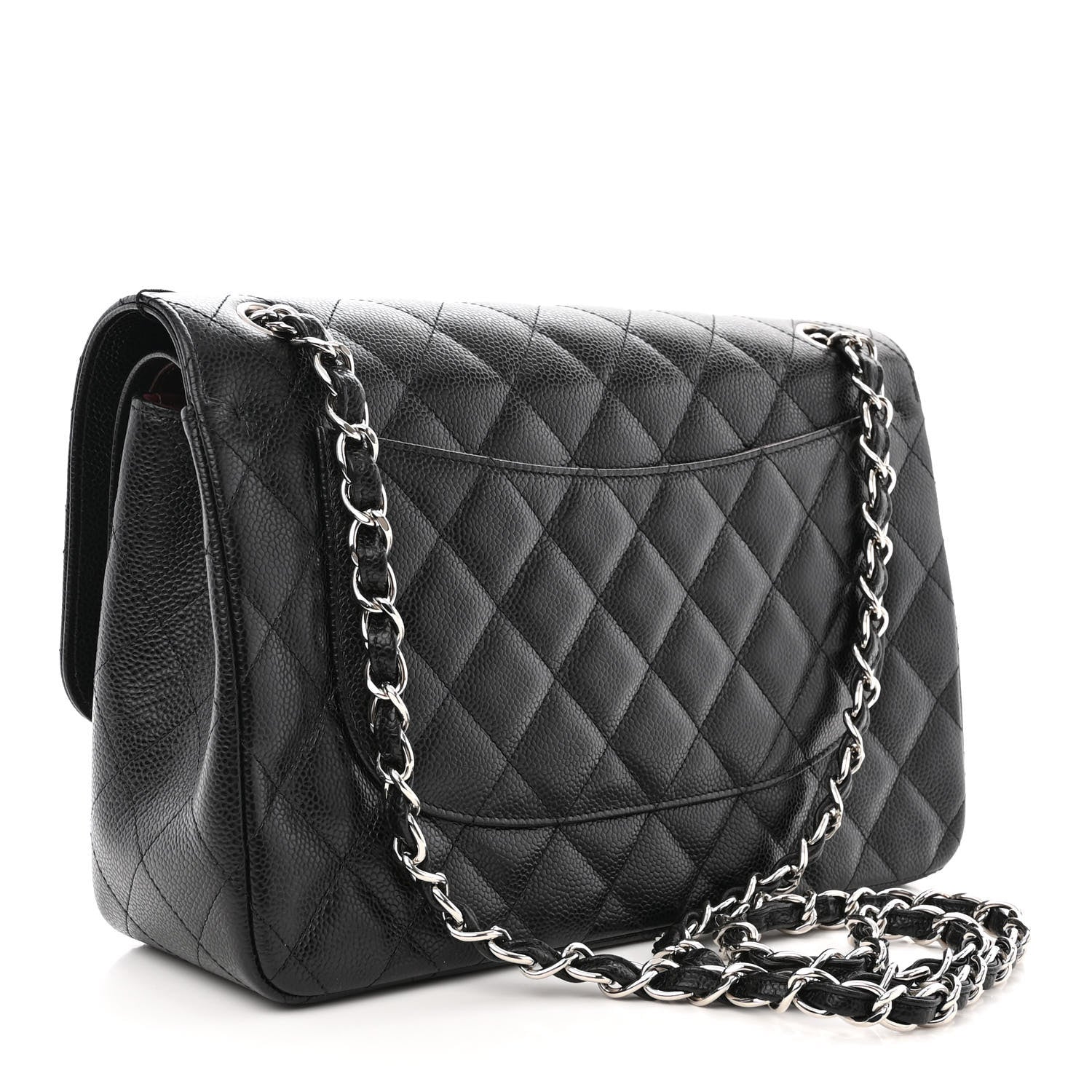 Chanel Caviar Quilted Jumbo Double Flap Black 3 of 12