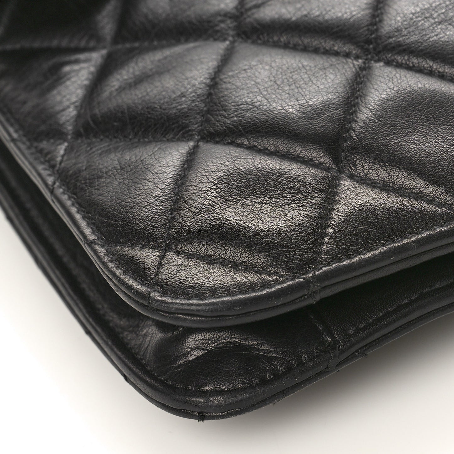 Lambskin Quilted Jumbo XL Maxi Single Flap Black