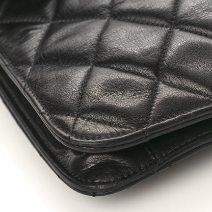 Chanel Lambskin Quilted Jumbo XL Maxi Single Flap Black 7 of 10