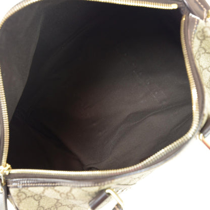 Gucci Monogram Guccissima Hearts Studded Medium Joy Boston Dark Brown 8 of 8