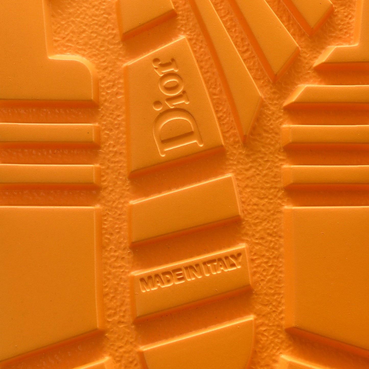Lambskin Dioract 10mm Slide Sandals 40 Amber Yellow