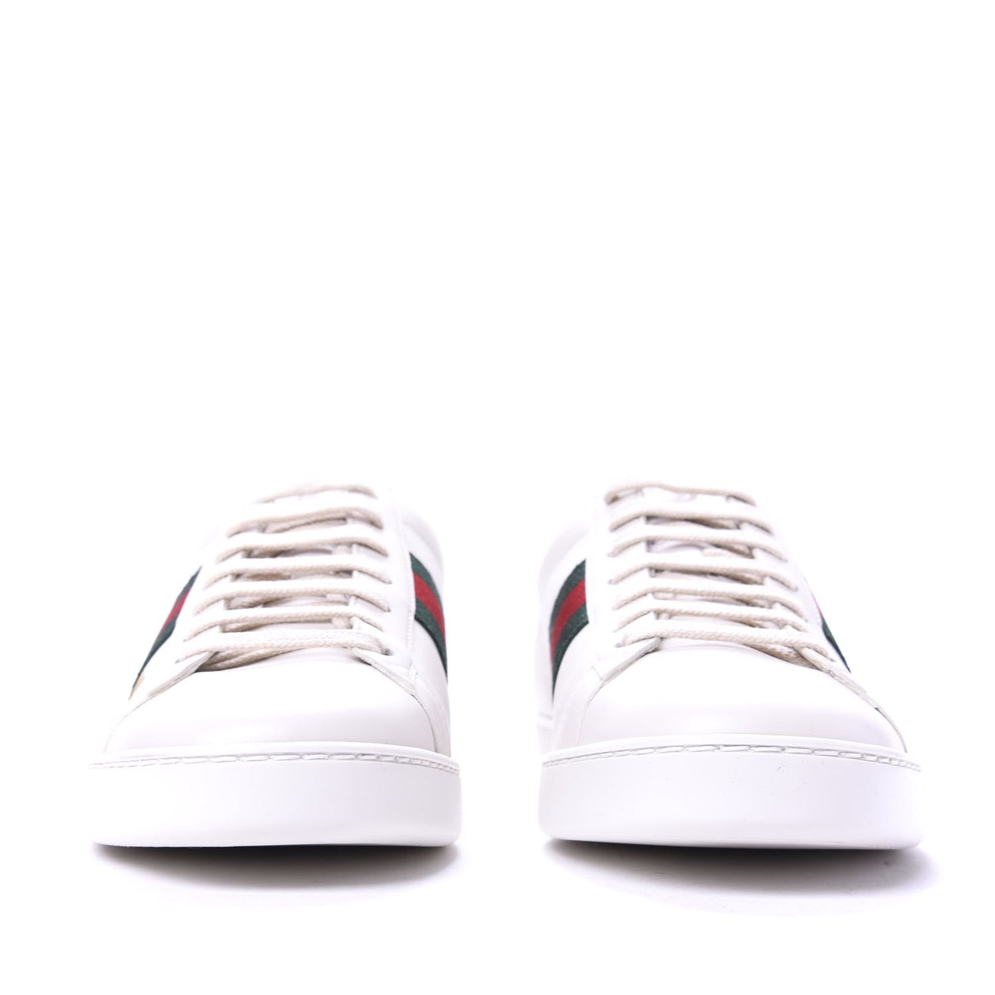 X SEGA Calfskin Ayers Web Guccy Womens Ace Sneakers 37.5 White