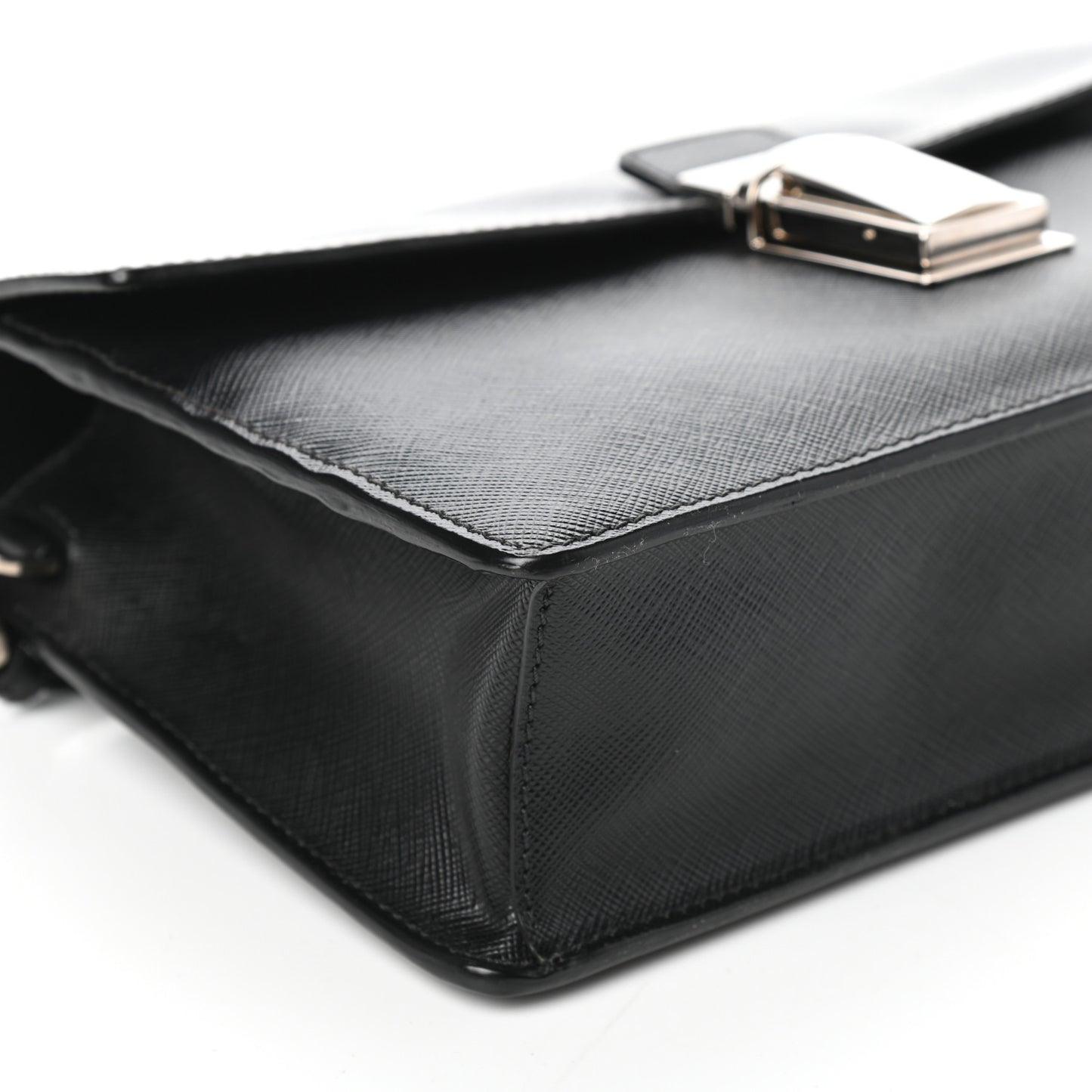 Saffiano Travel Wristlet Black