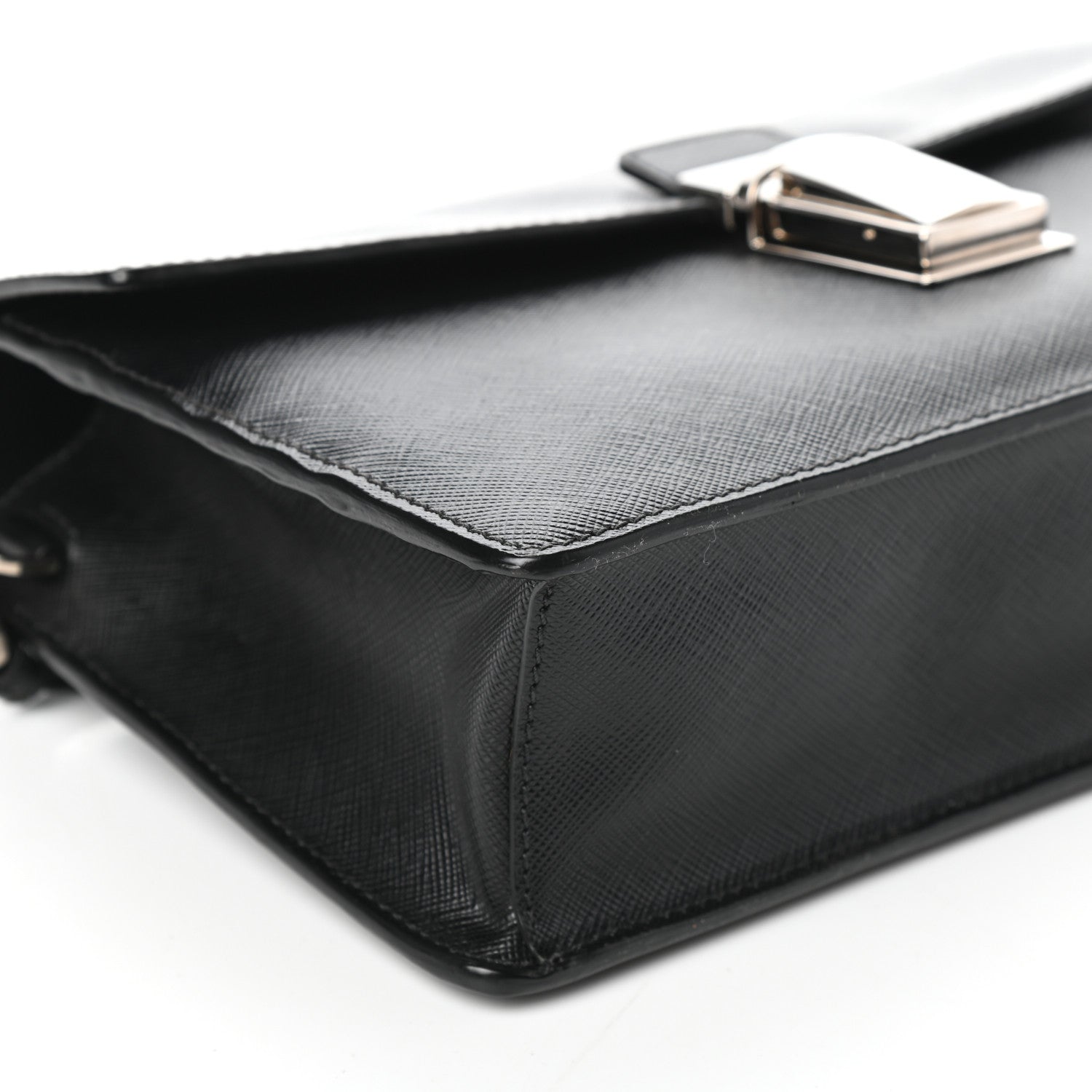 Prada Saffiano Travel Wristlet Black 7 of 8