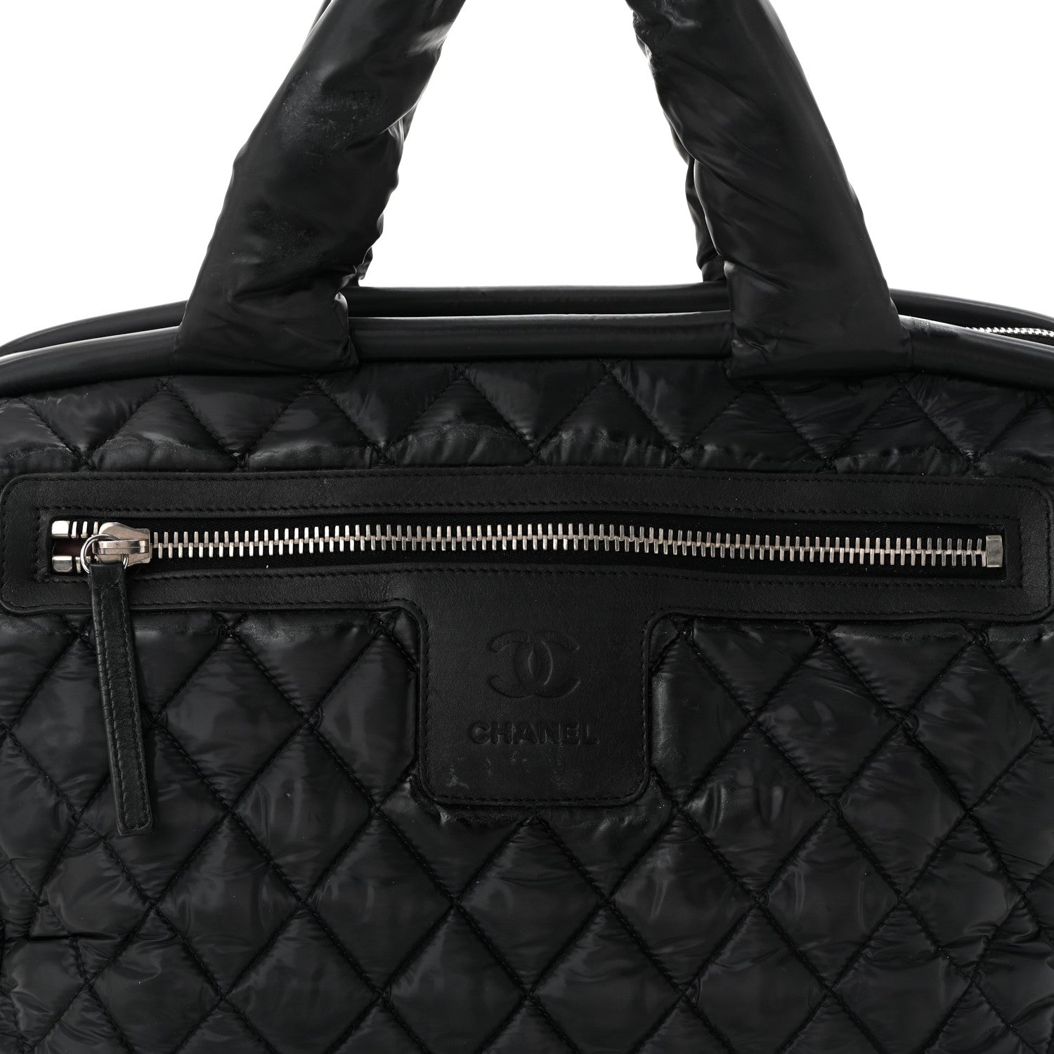 Chanel Nylon Coco Cocoon Bowler Black 8 of 10