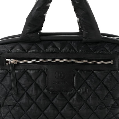 Chanel Nylon Coco Cocoon Bowler Black 8 of 10