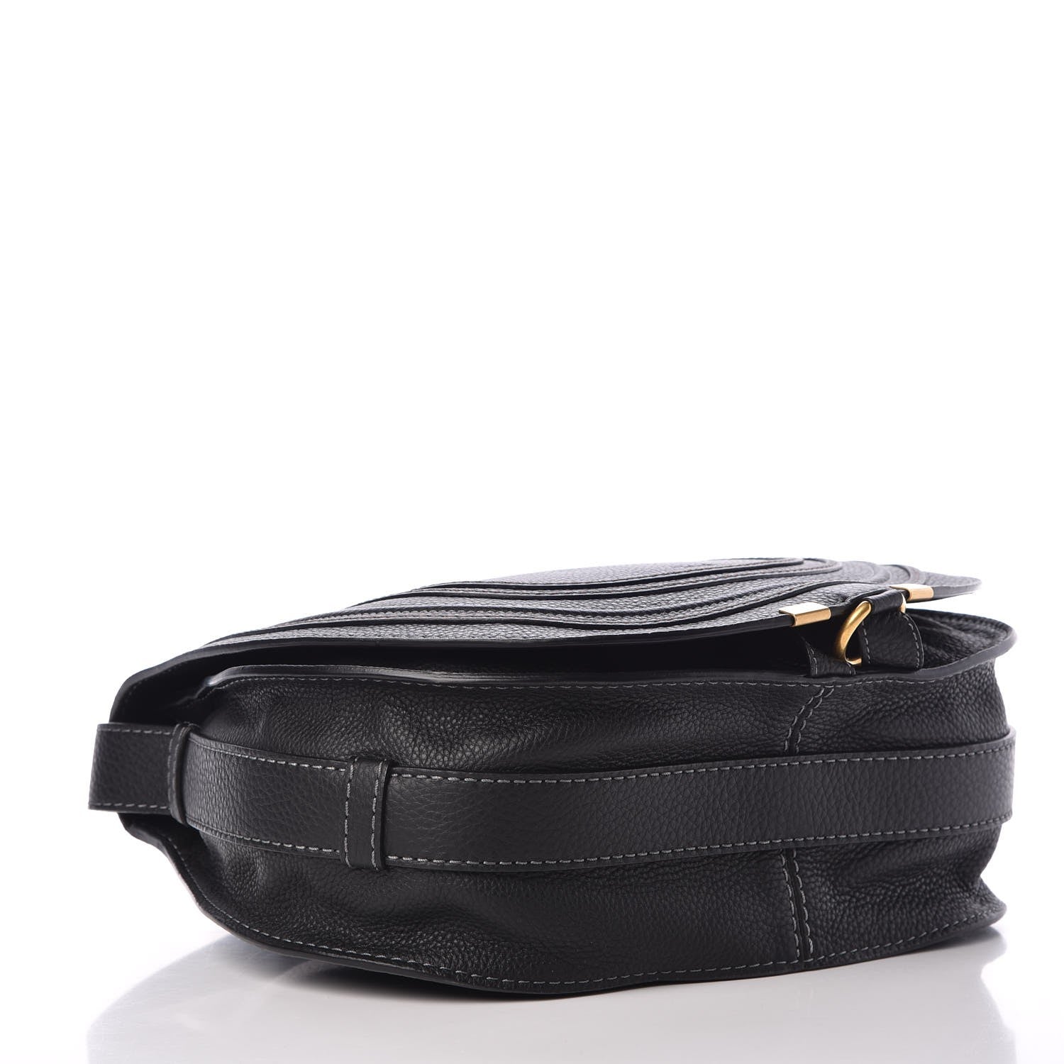 Chloe Calfskin Medium Marcie Round Crossbody Bag Black 4 of 8