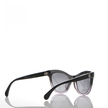 Chanel Polarized Acetate CC Cat Eye Summer Sunglasses 5350 Black 4 of 8