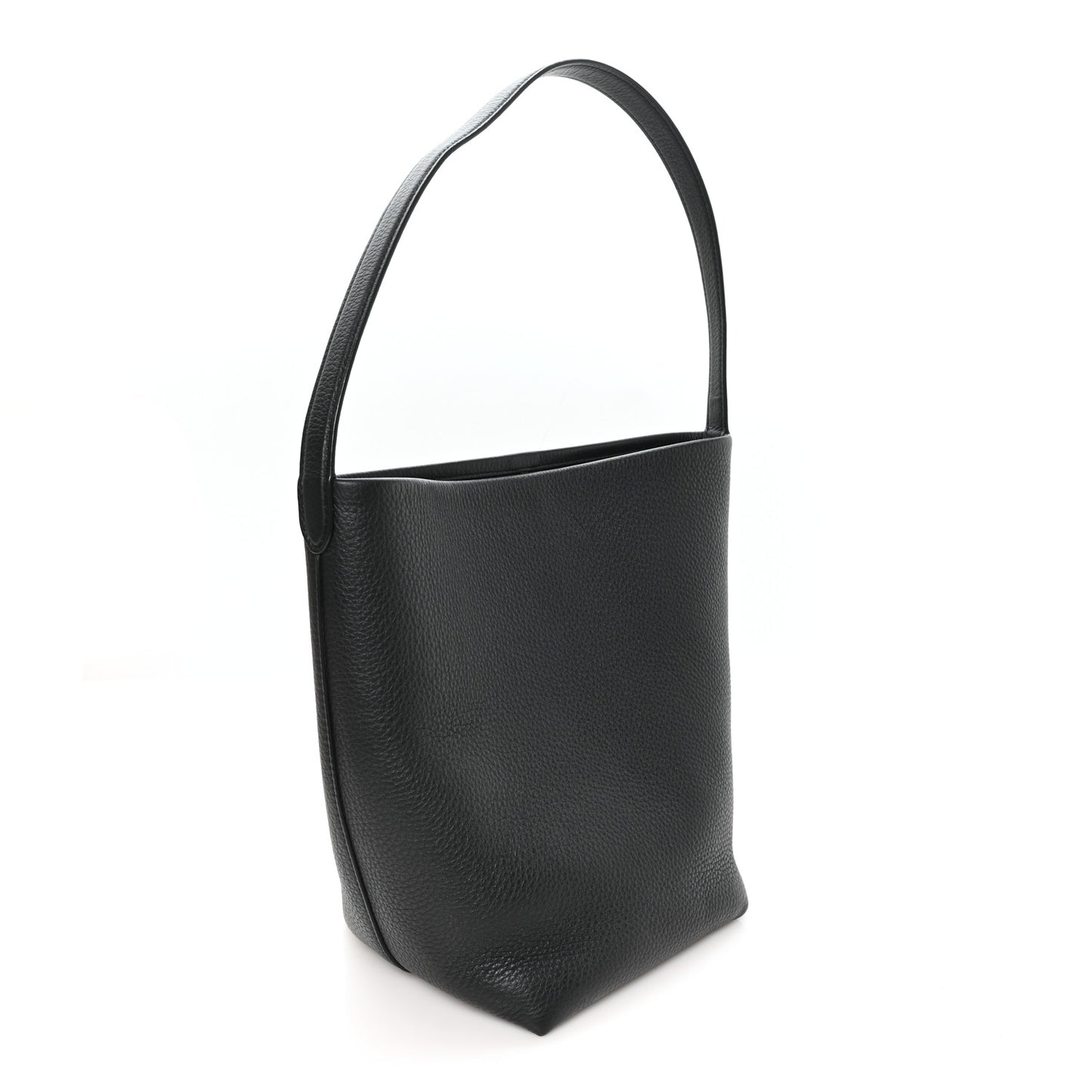Grained Calfskin Medium N/S Park Tote Black