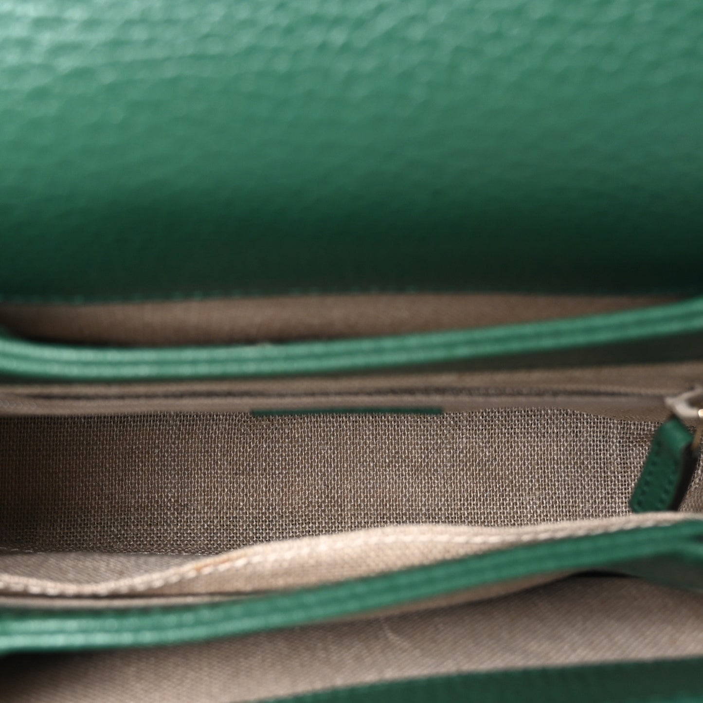 Dollar Calfskin Interlocking G Crossbody Bag Emerald