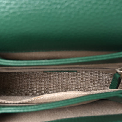 Gucci Dollar Calfskin Interlocking G Crossbody Bag Emerald 5 of 10
