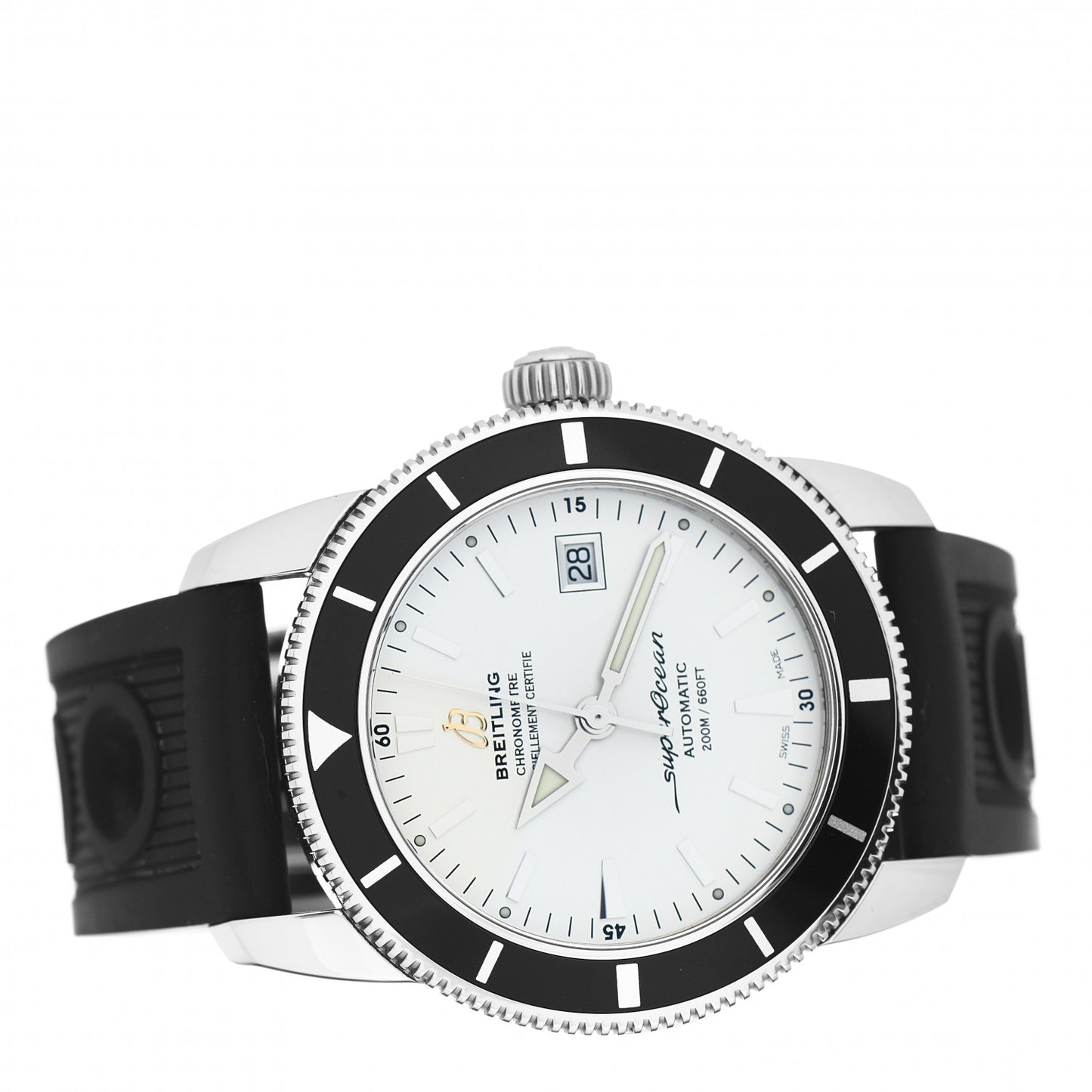 Stainless Steel Rubber 42mm Superocean Heritage II B20 Automatic Watch A17321