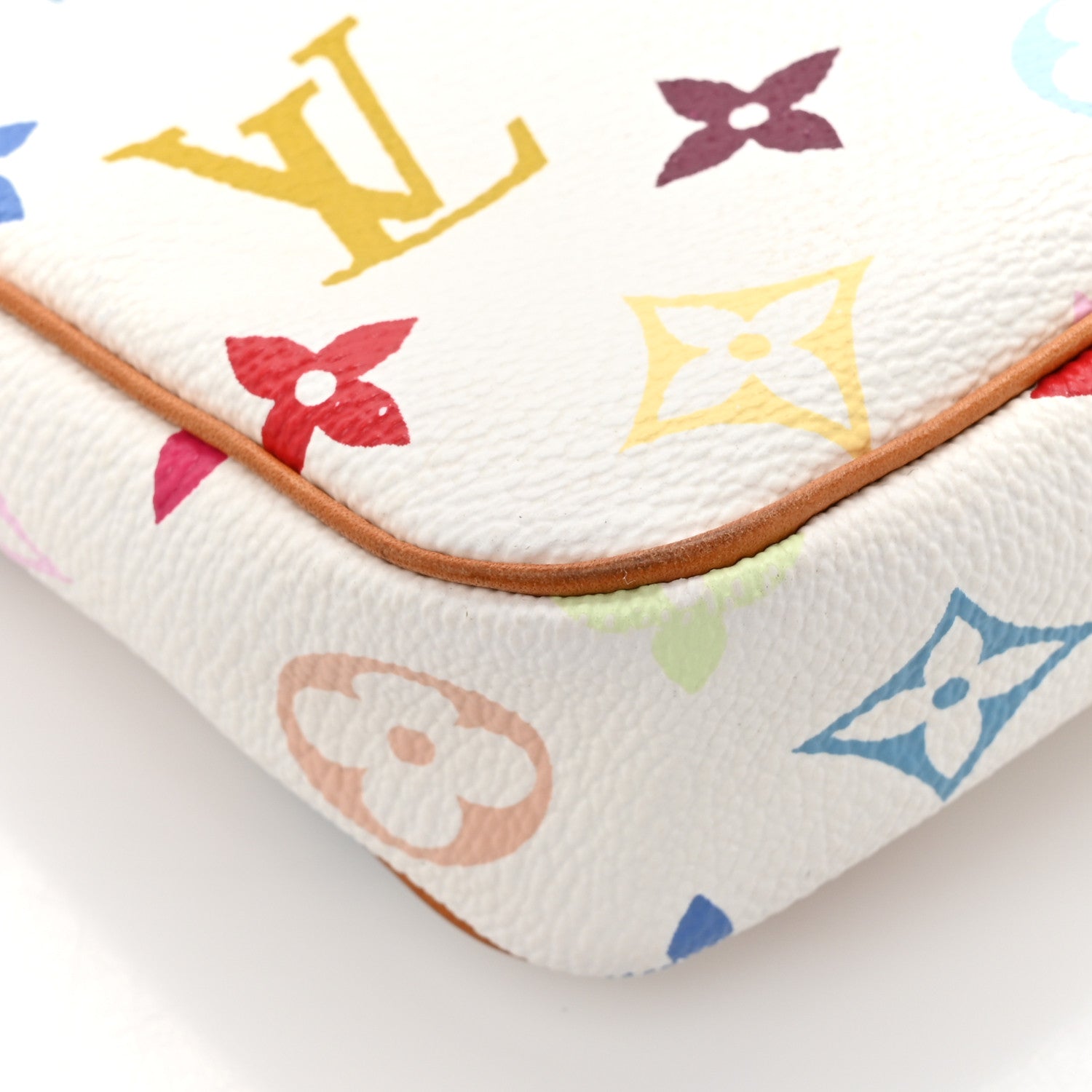 Louis Vuitton Monogram Multicolor Pochette Accessories White 13 of 14