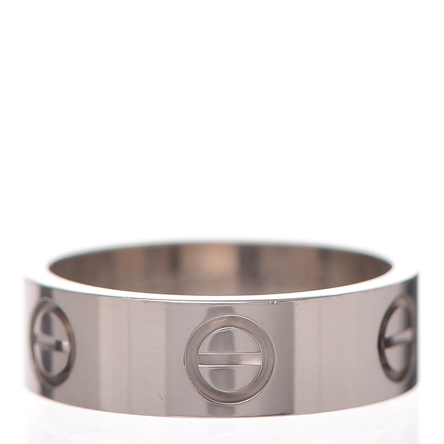18K White Gold 5.5mm LOVE Ring 50 5.25
