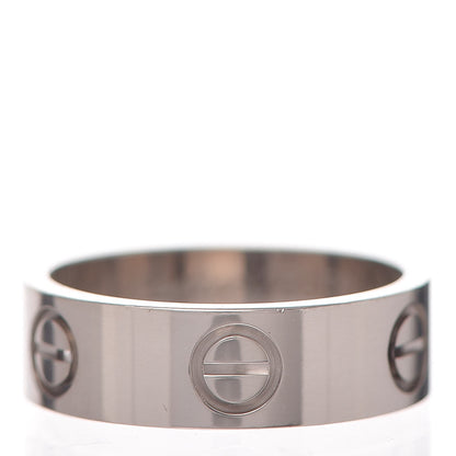 Cartier 18K White Gold 5.5mm LOVE Ring 50 5.25 3 of 6