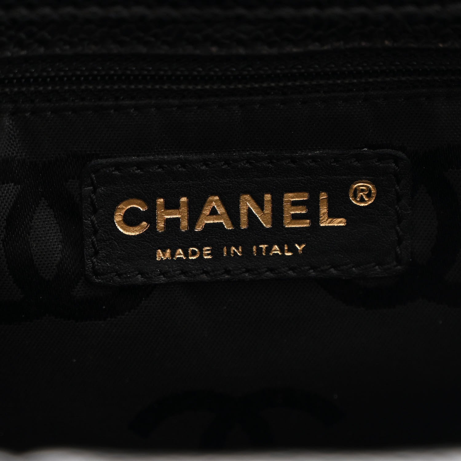 Chanel Caviar CC Stitched Small Tote Black 6 of 10