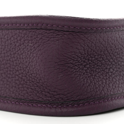 Hermes Taurillon Clemence Amazone Evelyne TPM Cassis Rouge Grenat 10 of 11