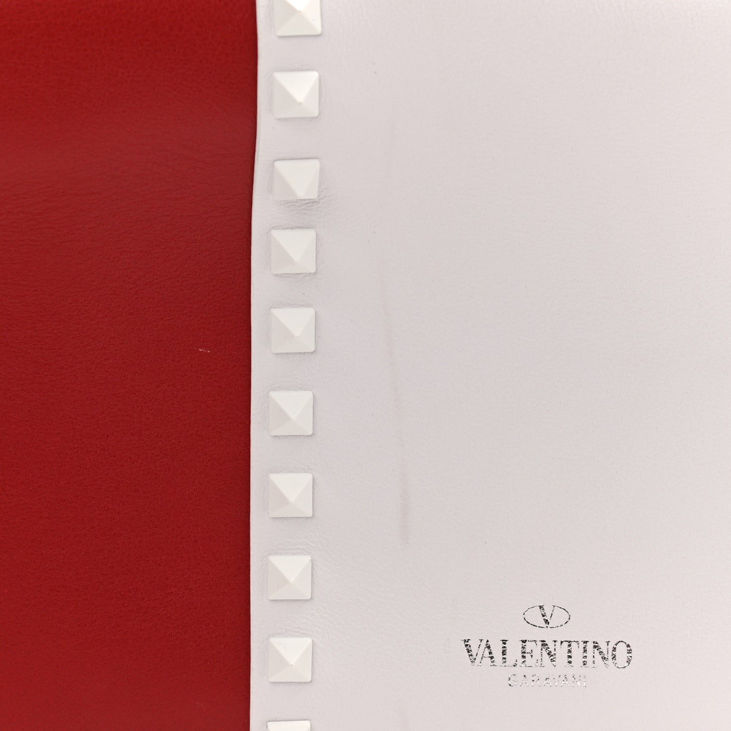 Vitello Colorblock Medium Free Rockstud Flip Lock Crossbody Bag Rosso Valentino Optic White