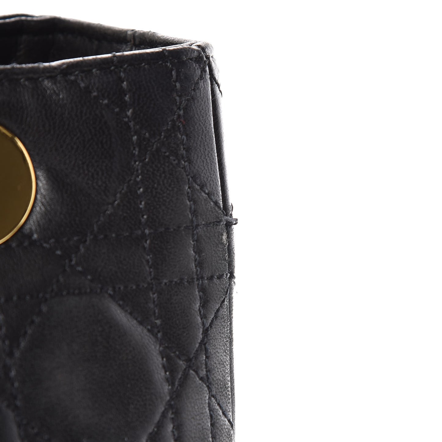 Lambskin Cannage Medium Lady Dior Black