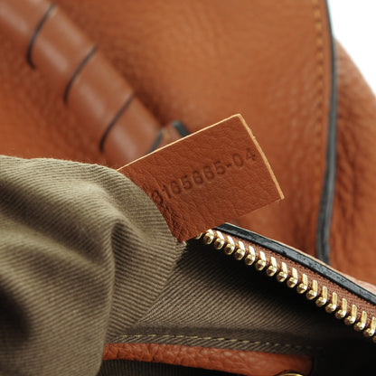 Chloe Calfskin Medium Marcie Satchel Tan 7 of 8