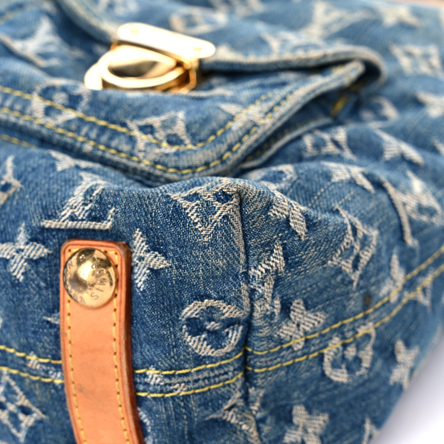 Louis Vuitton Denim Baggy GM Blue 8 of 23