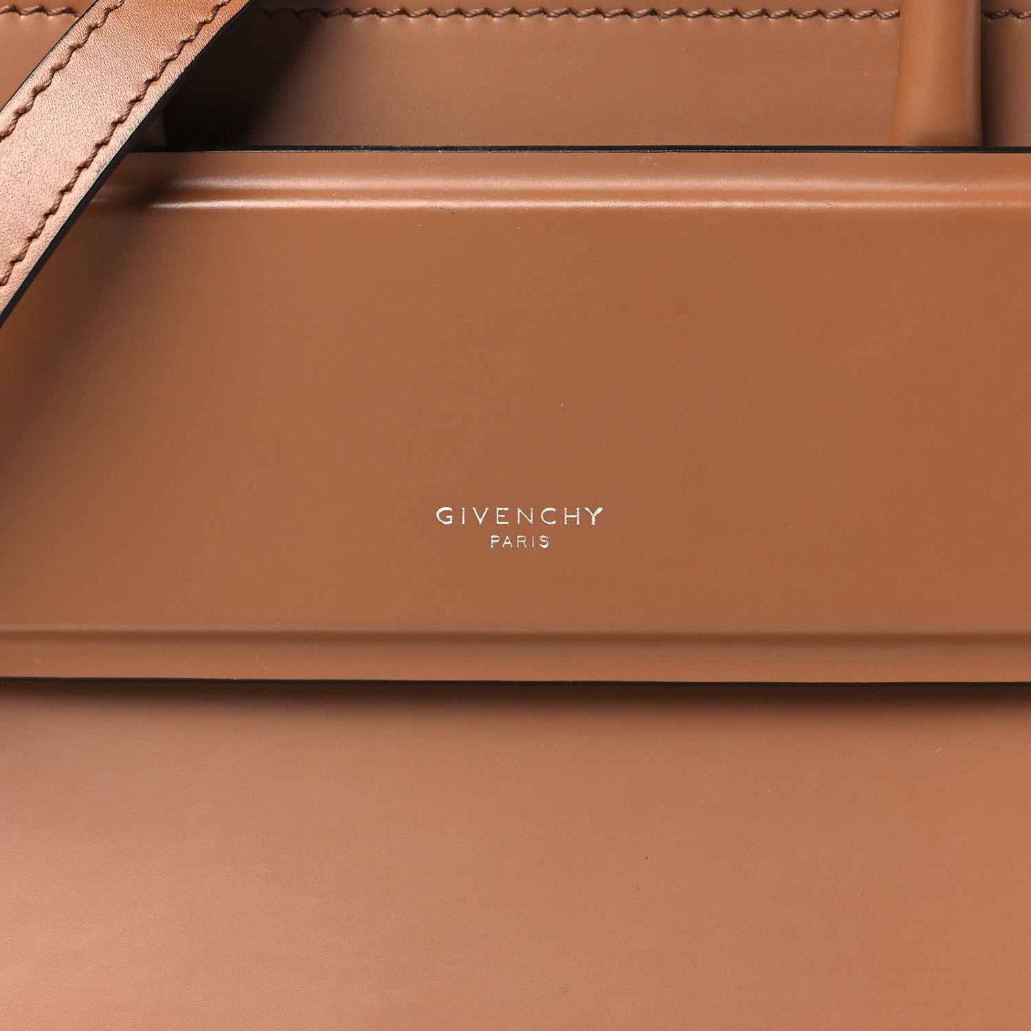 Givenchy Smooth Calfskin Mini Horizon Satchel Caramel 7 of 10