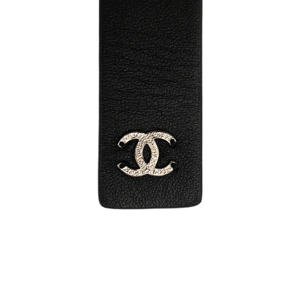 Chanel Lambskin Chain CC Bow Belt S Black 3 of 3