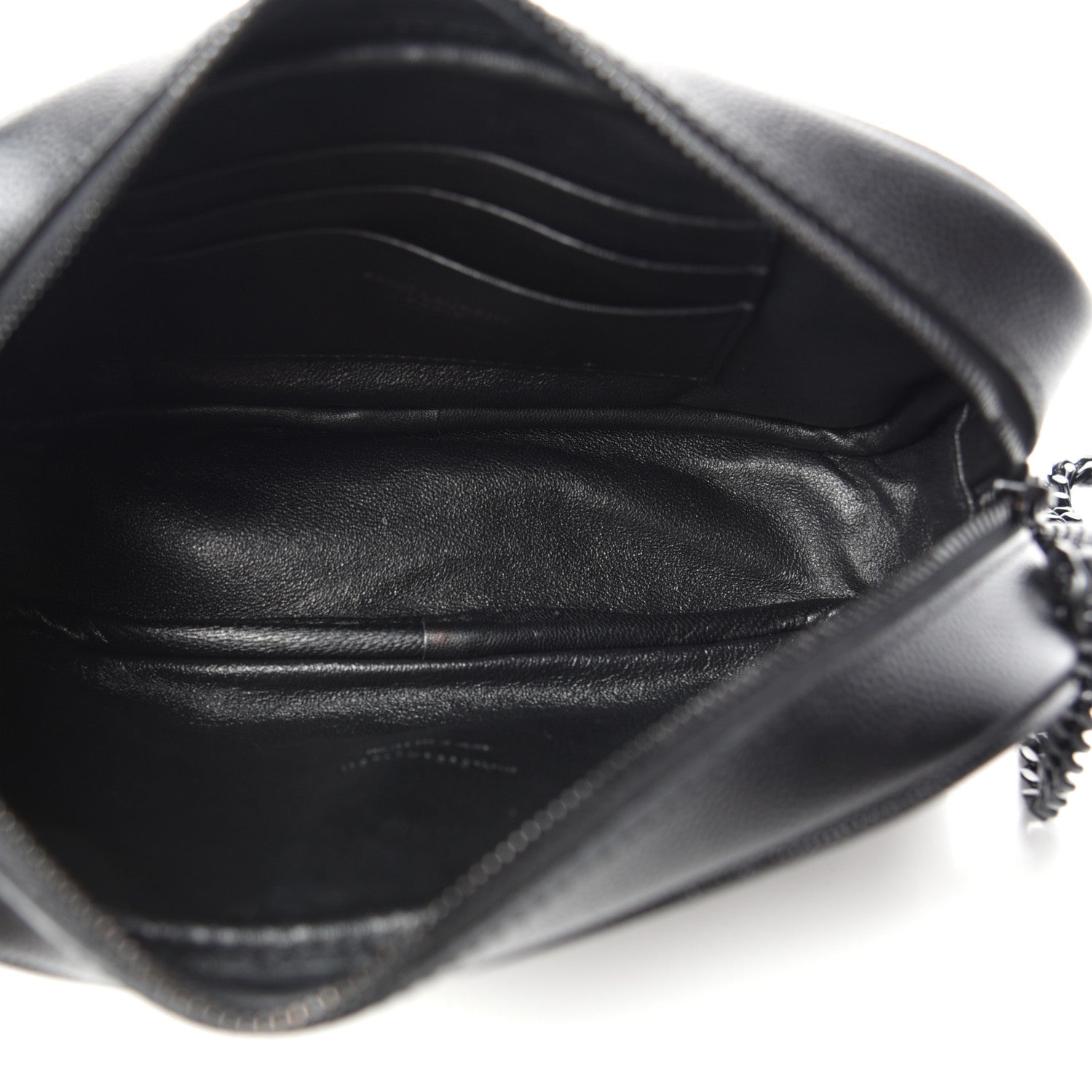 Saint Laurent Grain De Poudre Matelasse Monogram Mini Lou Camera Bag Black 5 of 10