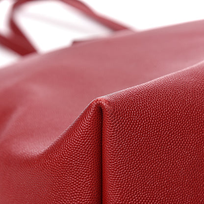 Tom Ford Grained Calfskin Small T Tote Red 10 of 14